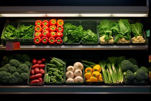 農產品新鮮蔬菜貨架攝影圖 攝影圖
